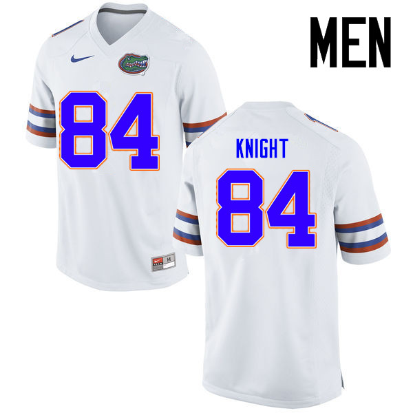 Men Florida Gators #84 Camrin Knight College Football Jerseys Sale-White